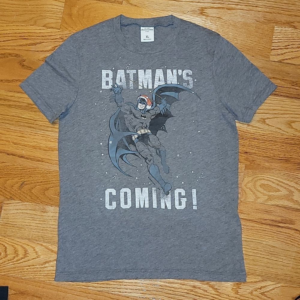 Abercrombie Kids Batman "Batman's Coming" Short Sleeve Shirt